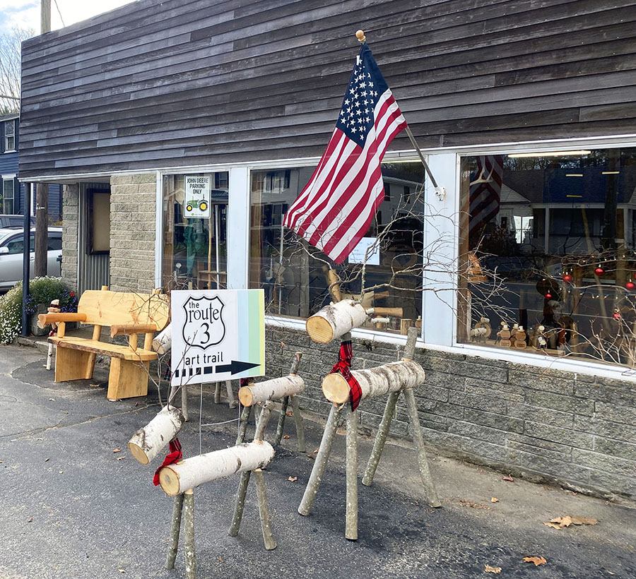 Exterior of shop