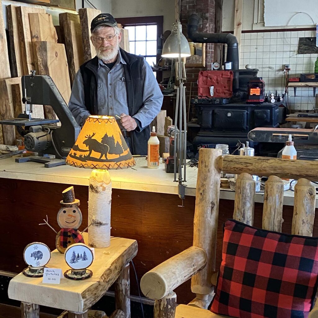 Doug in his shop. 
