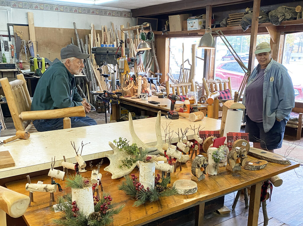 Doug in his shop. 