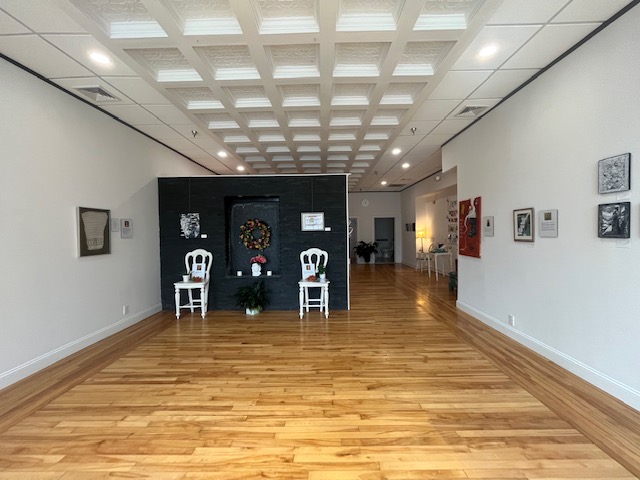 An interior photo of the Eleventh Letter Writing Gallery